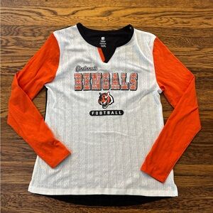 NFL Cincinnati Bengals Kids Long Sleeve Tee - Orange & White